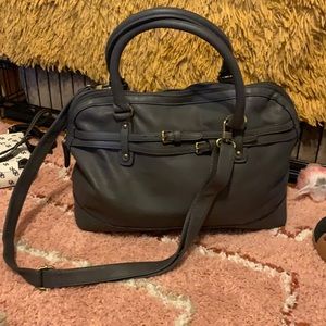 Gray Oversided tote handbag